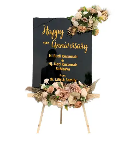 Papan Bunga Akrilik Lebeng