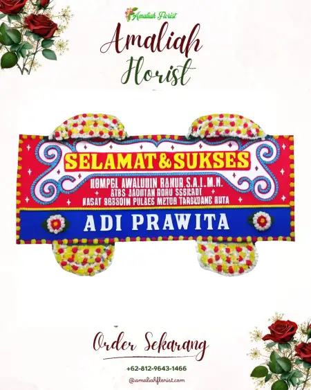 Papan Bunga Ucapan Selamat Lebeng